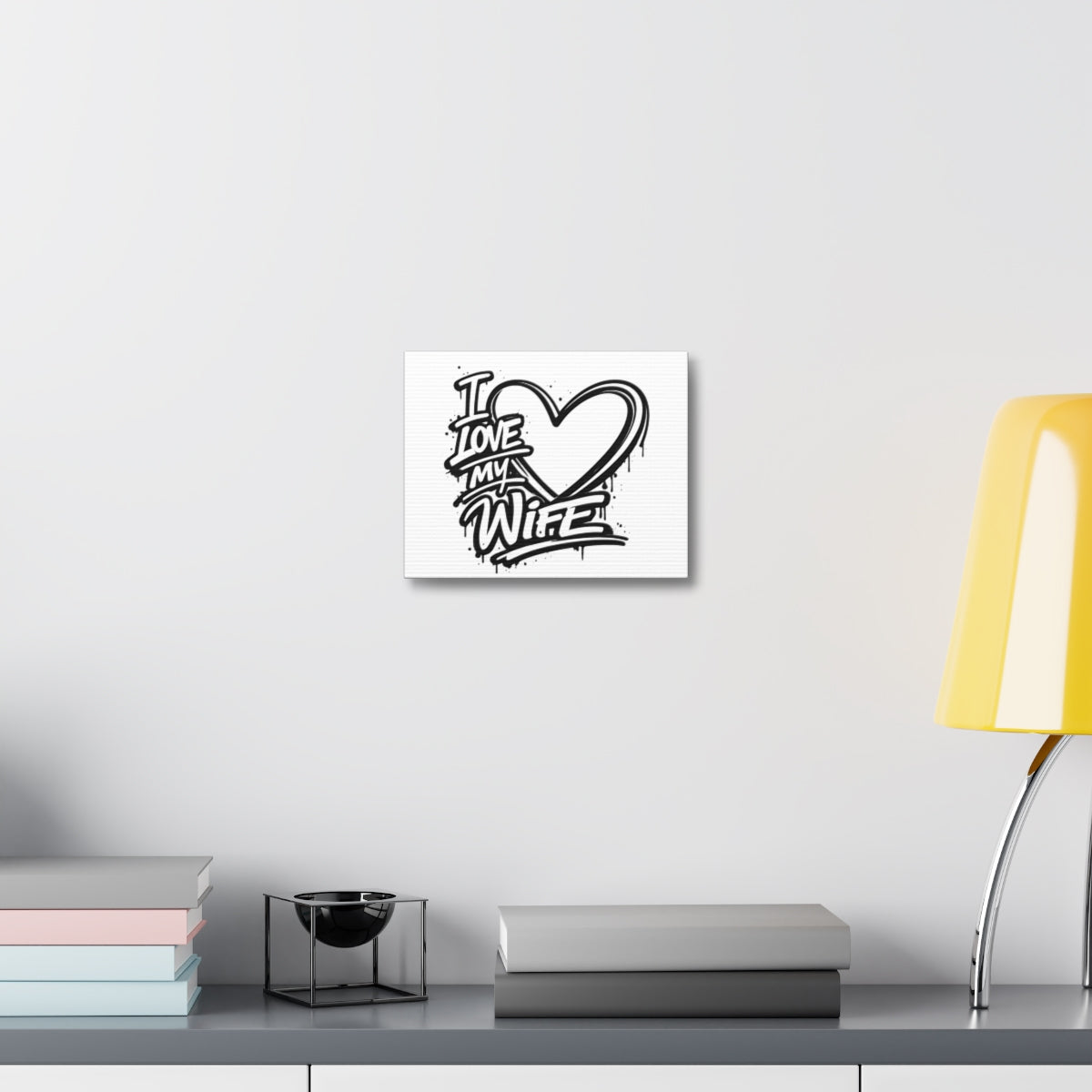 I Love My Wife Graff -- Toile sur Châssis