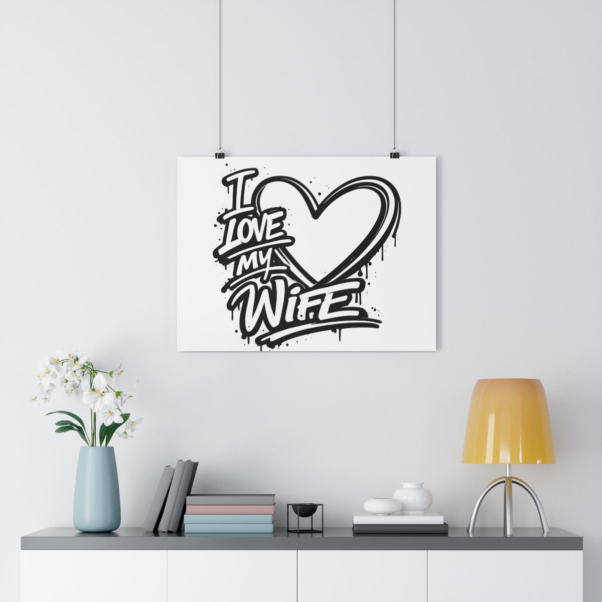 I Love My Wife Graff -- Impression Giclée Fine Art