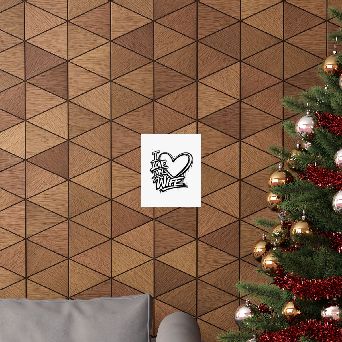 I Love My Wife Graff -- Poster Mat