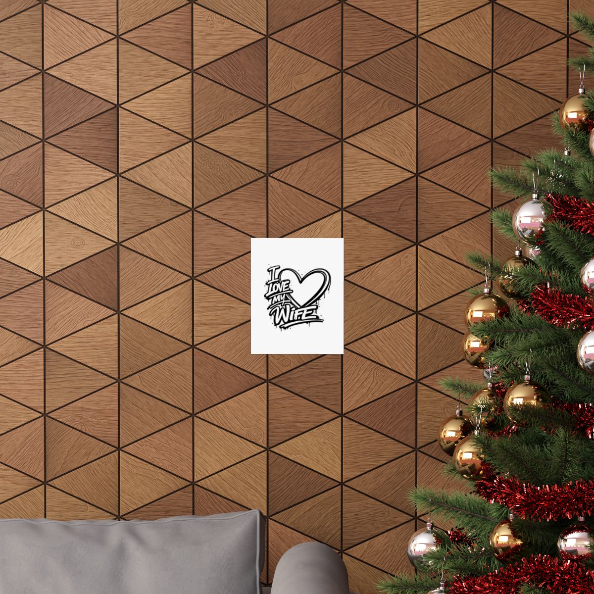 I Love My Wife Graff -- Poster Mat